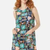 Sunny Retro Shift Dress