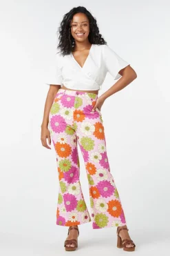 Susan Floral Flare Jean