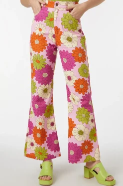 Susan Floral Flare Jean