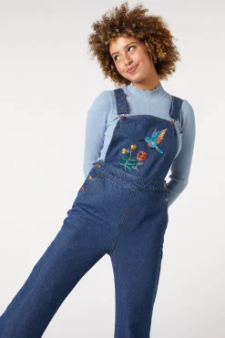 Sweet Nectar Embroidered Overall
