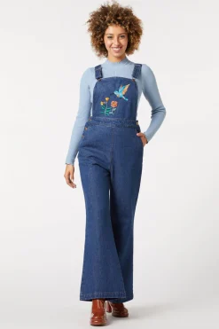 Sweet Nectar Embroidered Overall
