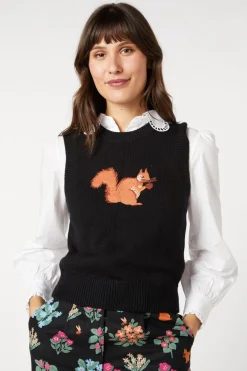 Sweet Squirrel Emb Vest