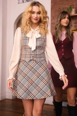 Tabitha Check Skirt