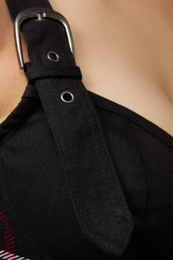 Tag Tartan Corset Top