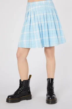 Tartan Mood Pleat Mini Skirt