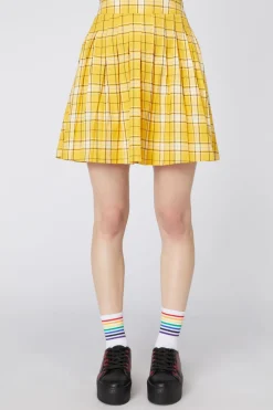 Tartan Mood Pleat Mini Skirt