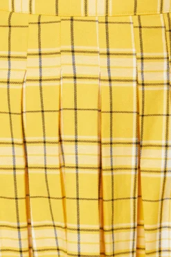 Tartan Mood Pleat Mini Skirt