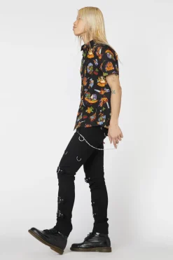 Tattoo Zombie Print Shirt