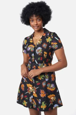 Tattoo Zombie Shirt Dress