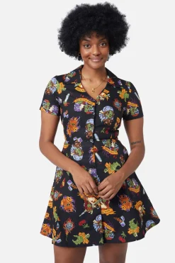 Tattoo Zombie Shirt Dress