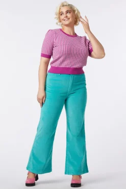 Taylor Check Knit Top