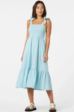 Tessa Check Midi Dress