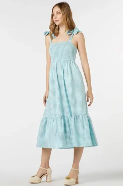 Tessa Check Midi Dress