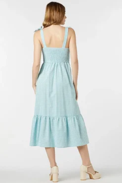 Tessa Check Midi Dress