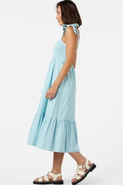 Tessa Check Midi Dress