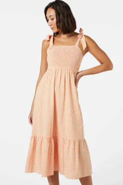 Tessa Check Midi Dress
