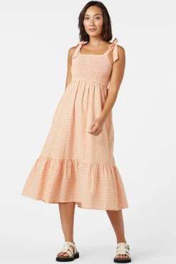 Tessa Check Midi Dress