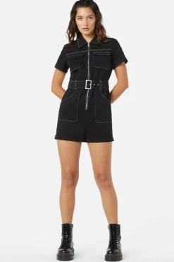 The End Contrast Stitch Jumpsuit