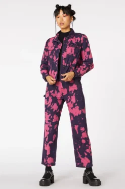 Tie Dye Denim Ex Bf Jacket