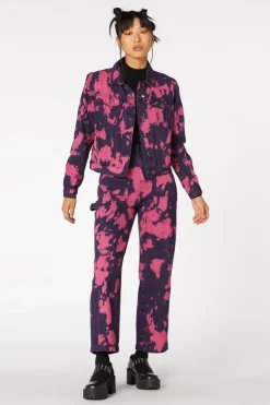 Tie Dye Denim Ex Bf Jacket