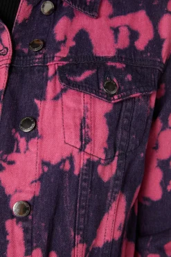 Tie Dye Denim Ex Bf Jacket