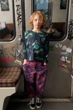 Tie Dye Denim Kids Pants