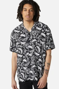 To The Butterflies Printed Short Sleeve Shirt