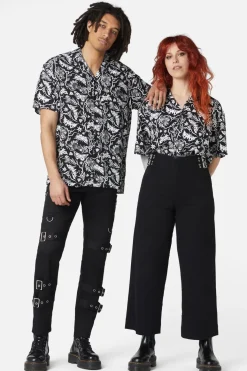 To The Butterflies Printed Short Sleeve Shirt