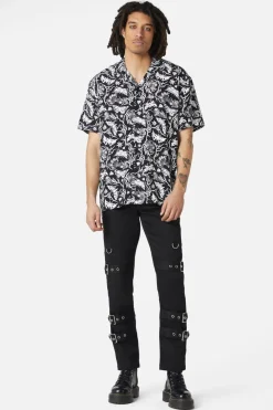 To The Butterflies Printed Short Sleeve Shirt
