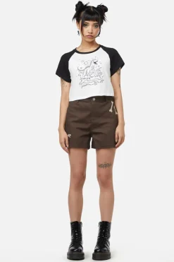 Triassic Line Art Baby Tee