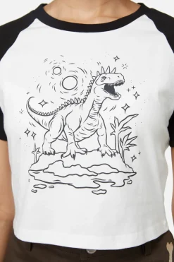 Triassic Line Art Baby Tee