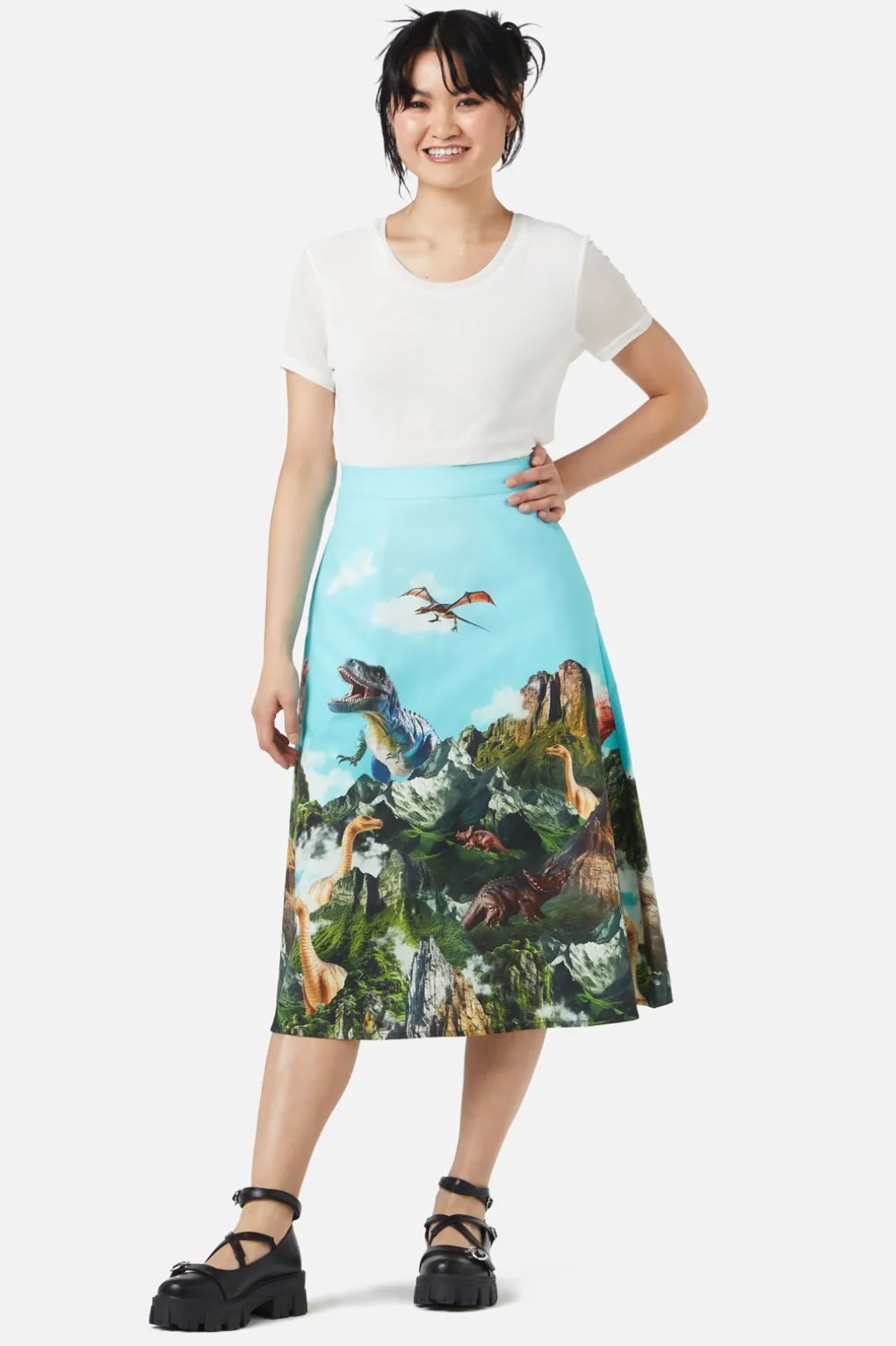 Triassic Scene Border Skirt