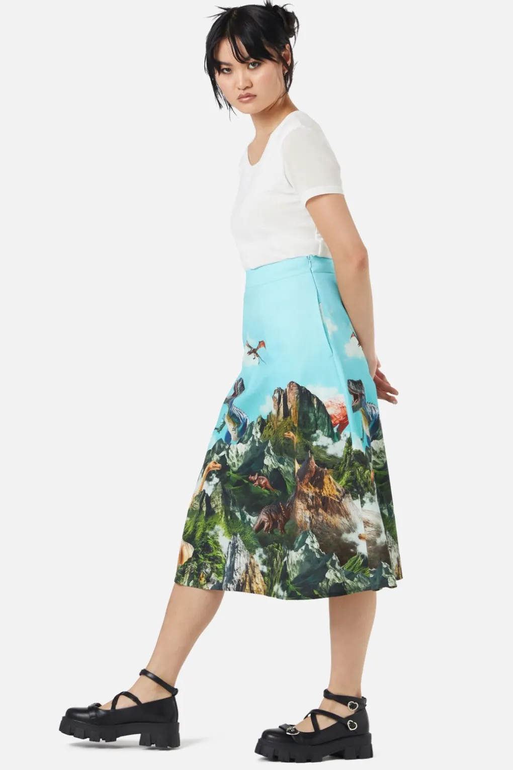 Triassic Scene Border Skirt