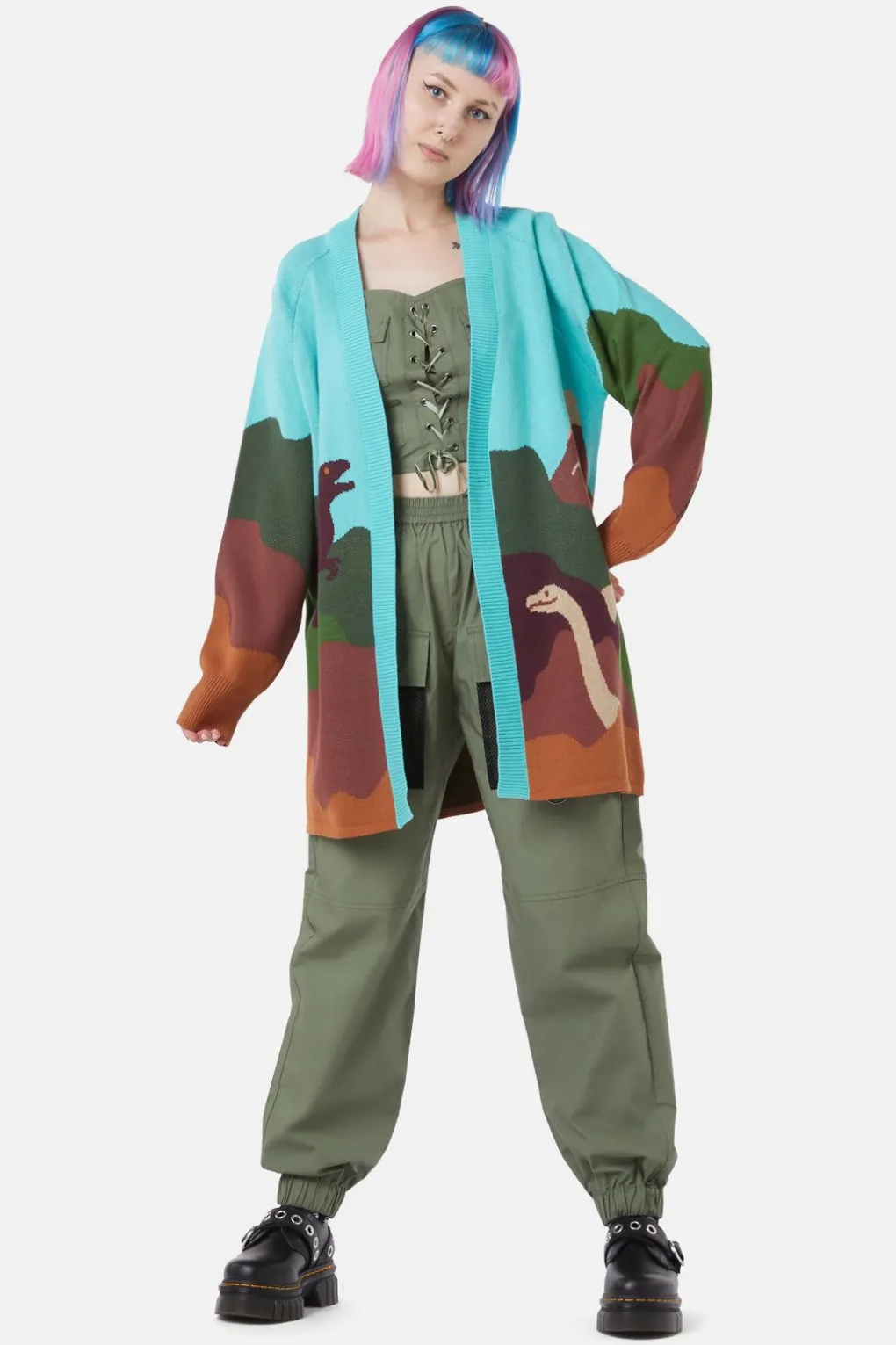 Triassic Scene Knit Cardi