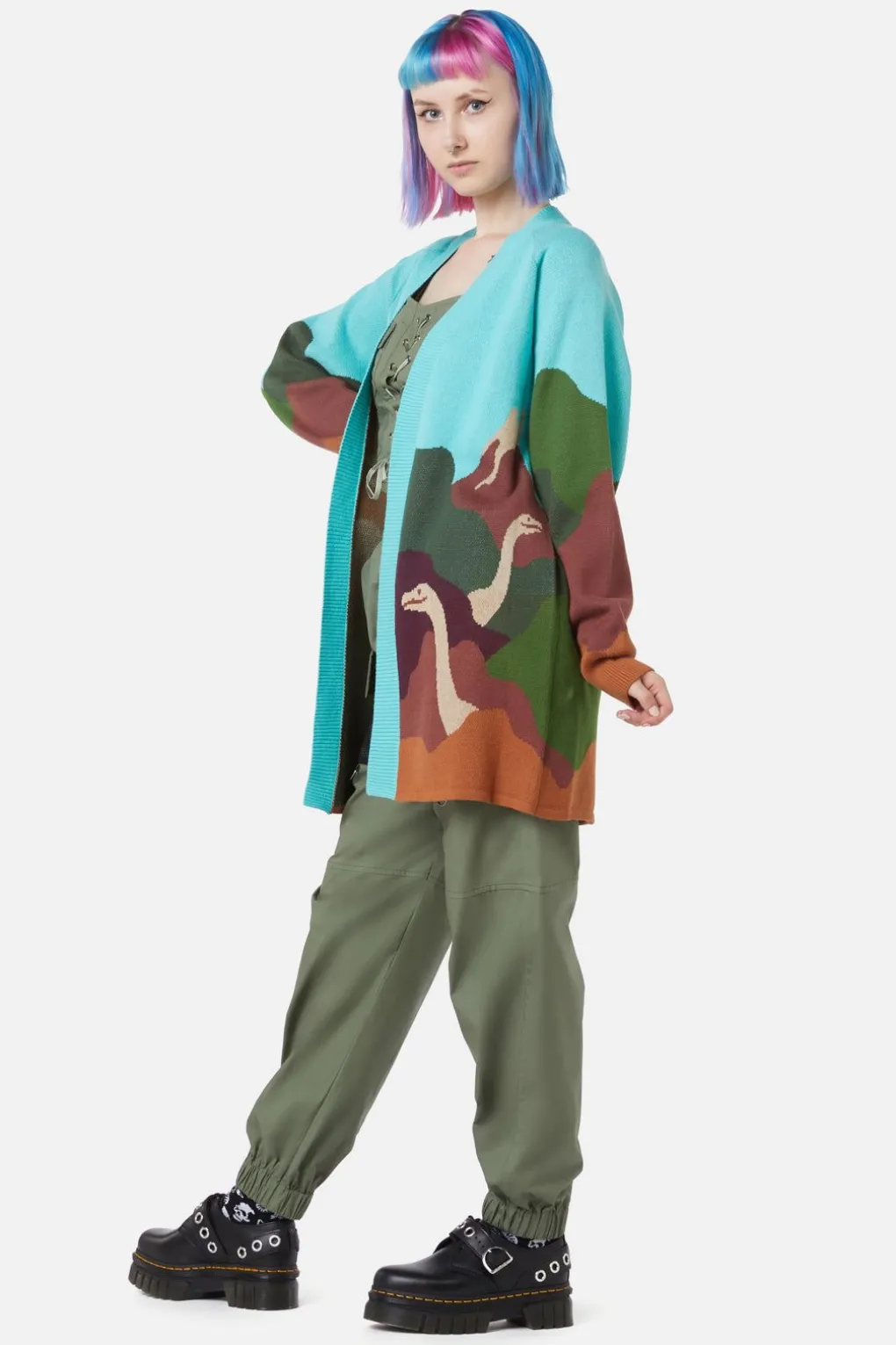 Triassic Scene Knit Cardi