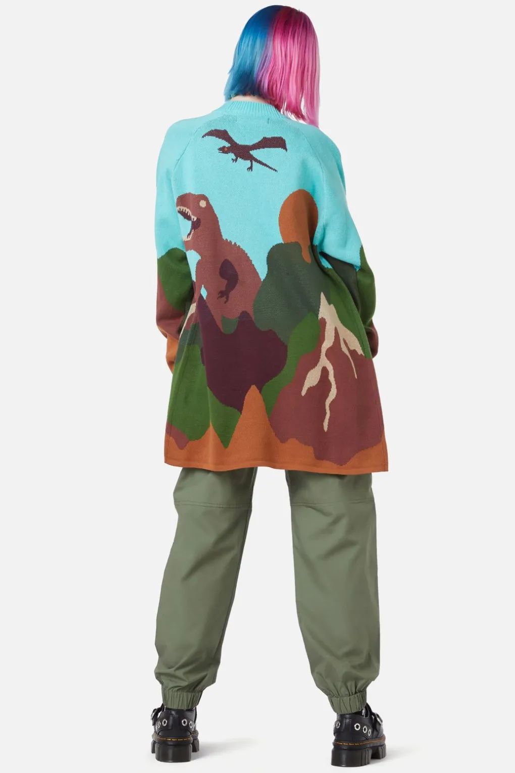 Triassic Scene Knit Cardi