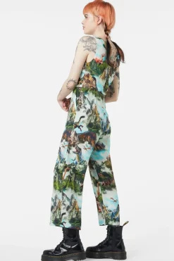 Triassic Scene Printed Jumpsuit