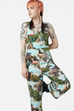 Triassic Scene Printed Jumpsuit
