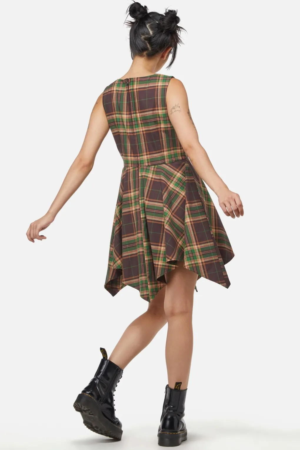 Triassic Tartan Handkerchief Pinny