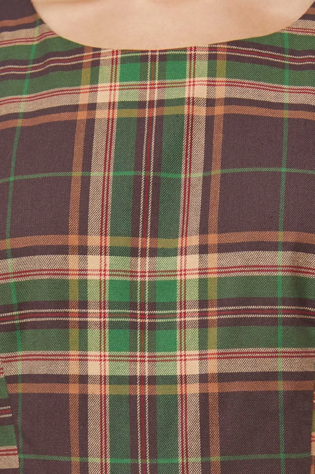Triassic Tartan Handkerchief Pinny