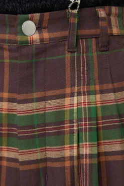 Triassic Tartan Wide Leg Pant