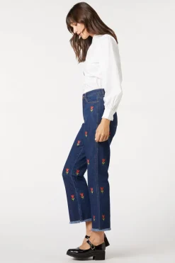Tulip Embroidered Jean