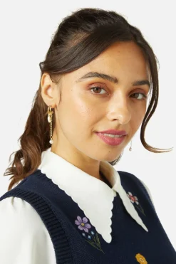 Tulip Pearl Earrings