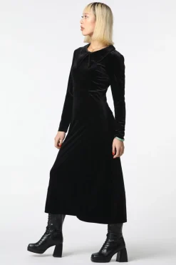 Velour Goth Maxi Dress