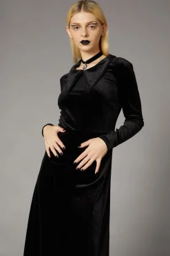 Velour Goth Maxi Dress