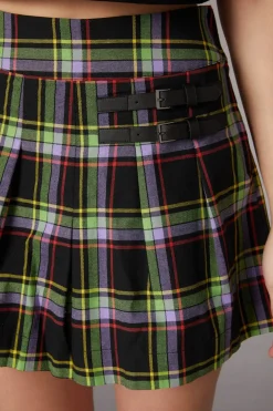 Vivid Tartan Goth Skort