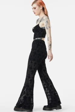 Vowed Flocked Mesh Corset