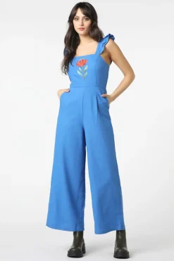 Waratah Embroidered Jumpsuit