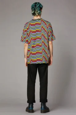 Warped Print Unisex Tee