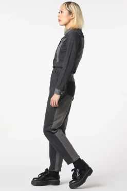 Washed Denim Goth Jacket